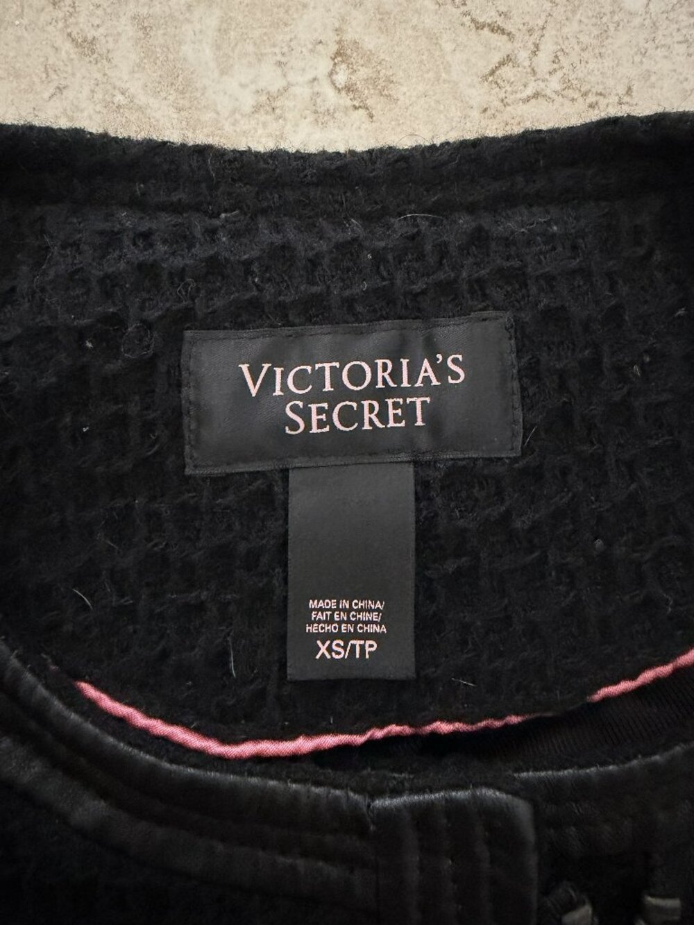 Victoria's Secret Wool Blend Moto Jacket - Picture 2 of 3